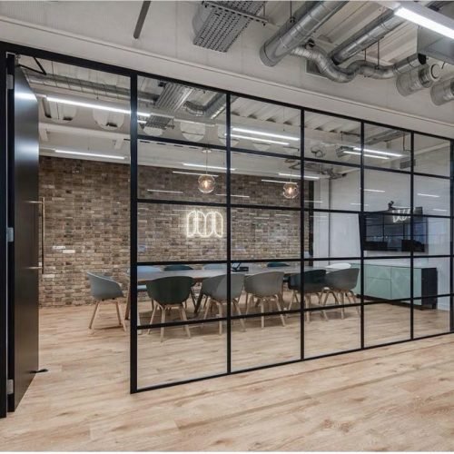 Aluminium profile shutter and slim partition (11)