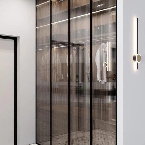 Aluminium profile shutter and slim partition (3)