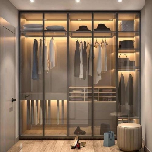 Aluminium profile shutter and slim partition (7)